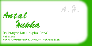 antal hupka business card